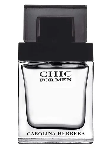 Frasco do perfume Carolina Herrera Chic for Men