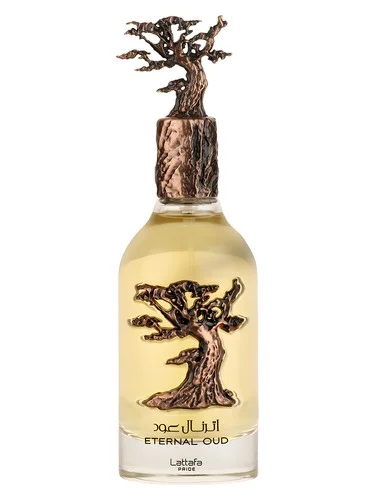 Frasco do perfume Lattafa Eternal Oud