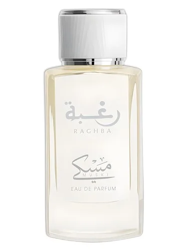 Frasco do perfume Lattafa Raghba Muski