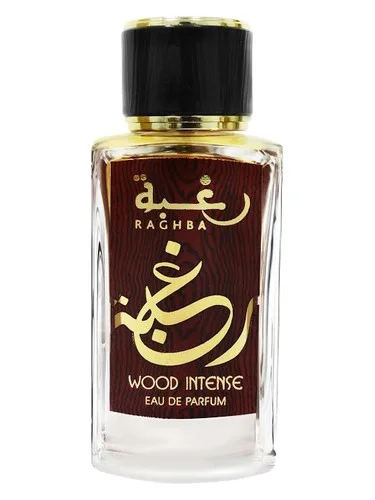 Frasco do perfume Lattafa Raghba Wood Intense