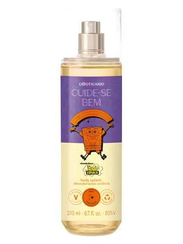 Frasco do perfume O Boticário Cuide Se Bem Bob Esponja