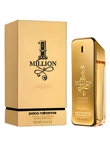 Frasco do perfume Paco Rabanne 1 Million Absolutely Gold